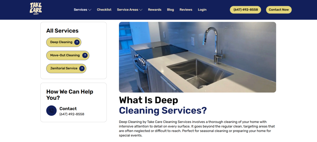 Deep cleaning in Toronto
